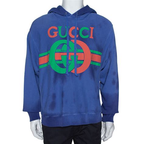 gucci hoodie blue
